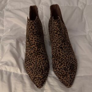 Dolce Vita Leopard Print Ankle Booties